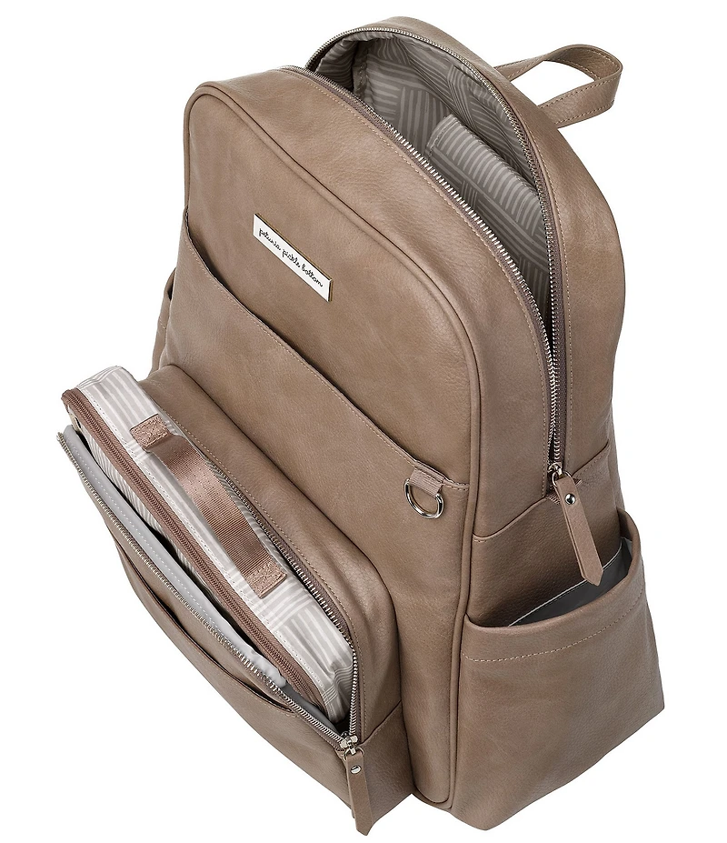 Petunia Pickle Bottom Sync Backpack Leather Diaper Bag