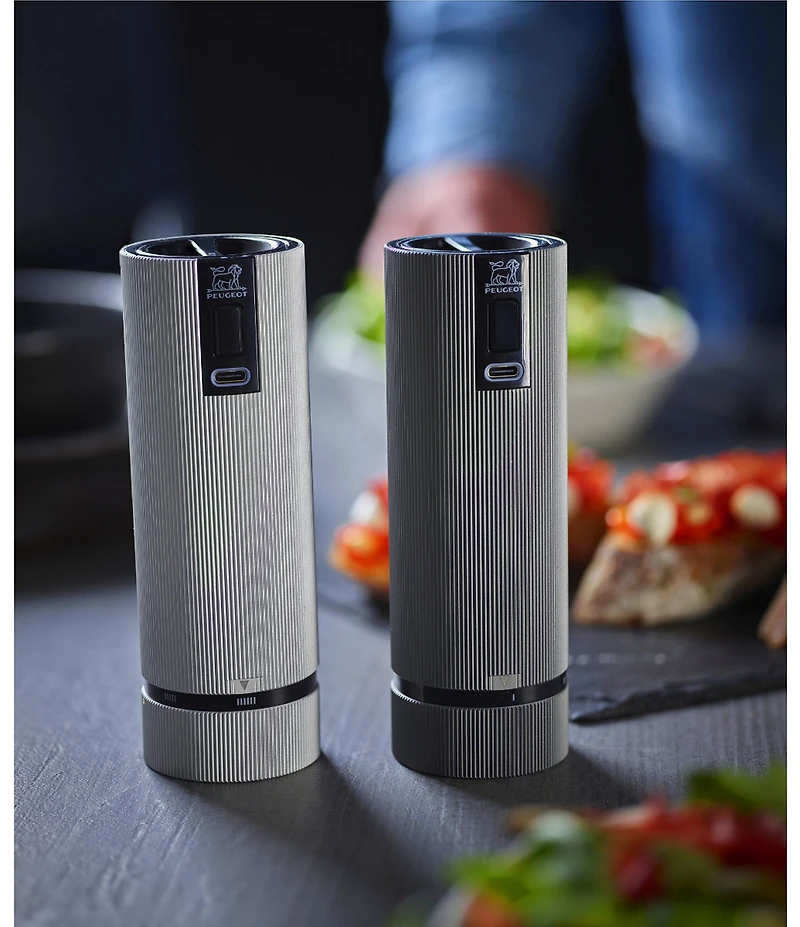 Peugeot Line Electric u'Select Rechargeable Pepper Mill, 6-in