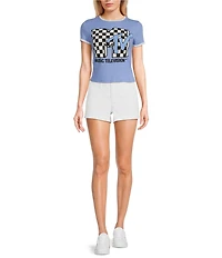 Philcos Short Sleeve MTV Checkered Pullover T-Shirt