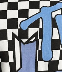 Philcos Short Sleeve MTV Checkered Pullover T-Shirt