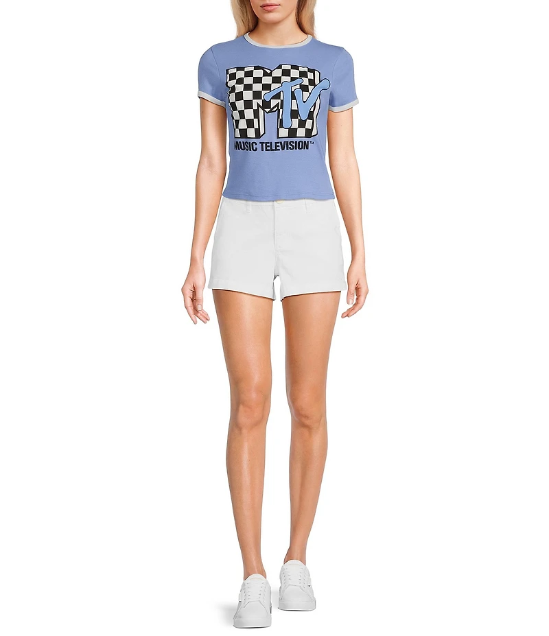 Philcos Short Sleeve MTV Checkered Pullover T-Shirt
