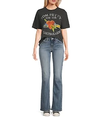 Philcos Tom Petty Heart Graphic Short Sleeve Crewneck T-Shirt