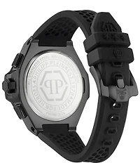 Philipp Plein Men's Chronograph Royal Black Silicone Strap Watch