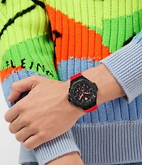 Philipp Plein Men's Chrono Royal Silicone Strap Buckled Watch