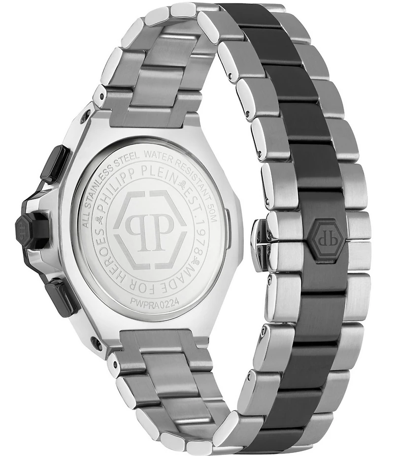 Philipp Plein Men's Chrono Royal Stainless Steel Bracelet Watch