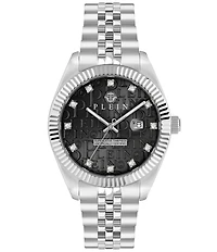 Philipp Plein Men's Date Superlative Mechanical Automatic Stainless Steel Bracelet Watch
