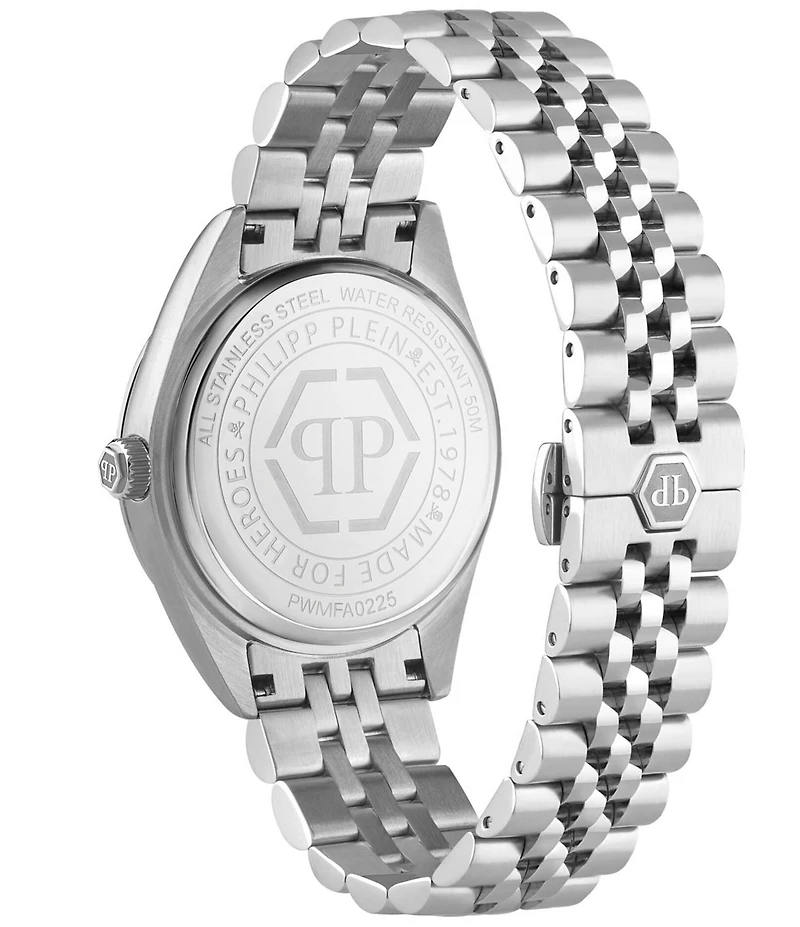 Philipp Plein Men's Date Superlative Mechanical Automatic Stainless Steel Bracelet Watch
