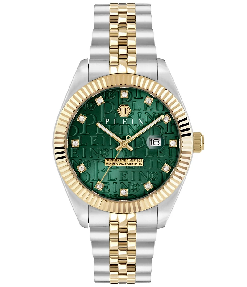 Philipp Plein Men's Date Superlative Stainless Steel Bracelet Watch