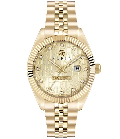 Philipp Plein Men's Date Superlative Stainless Steel Bracelet Watch