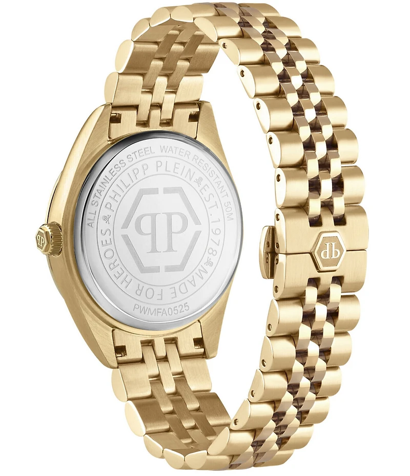 Philipp Plein Men's Date Superlative Stainless Steel Bracelet Watch