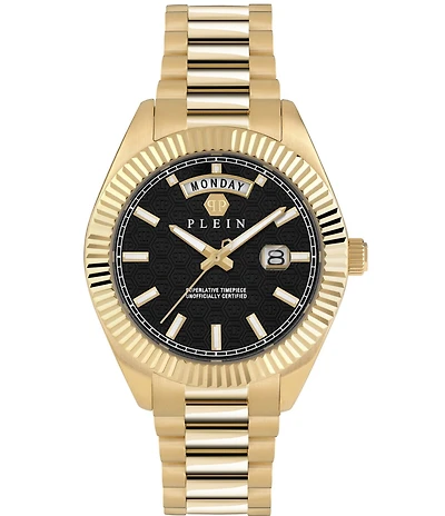 Philipp Plein Men's Date Superlative Quartz Automatic Stainless Steel Bracelet Watch