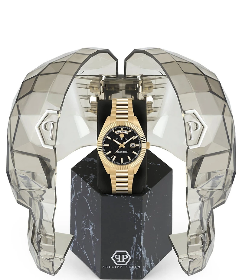 Philipp Plein Men's Date Superlative Quartz Automatic Stainless Steel Bracelet Watch