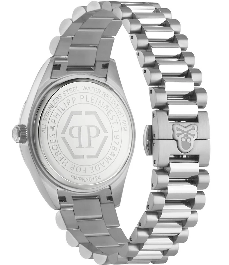 Philipp Plein Men's Date Superlative Quartz Automatic Stainless Steel Bracelet Watch