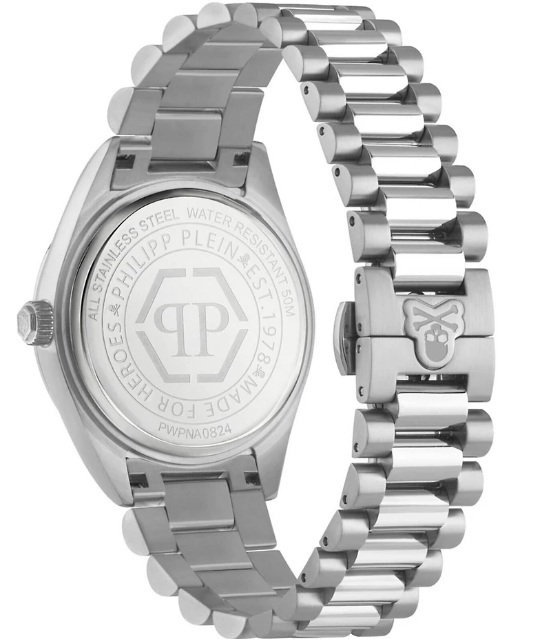 Philipp Plein Men's Date Superlative Quartz Automatic Stainless Steel Bracelet Watch