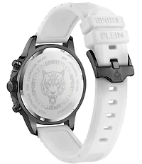 Philipp Plein Men's Glam Chronograph Metal Silicone Strap Watch
