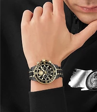 Philipp Plein Men's Glam Chronograph Stainless Steel Bracelet Watch