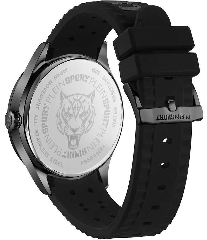 Philipp Plein Men's Lineman Analog Silicone Strap 45mm Watch