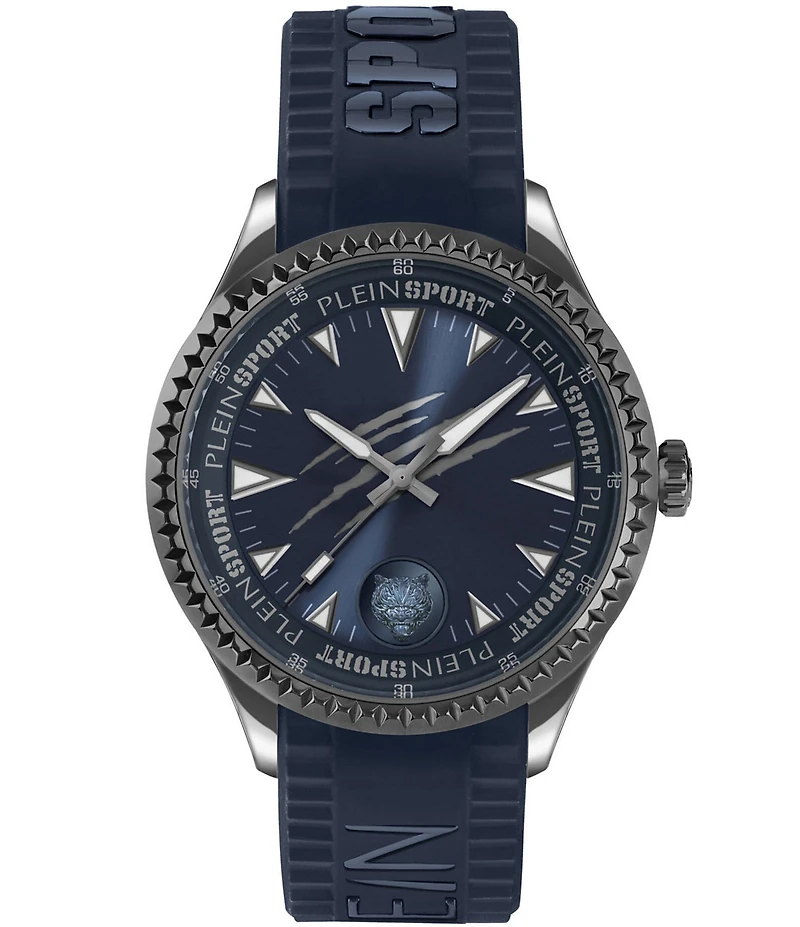 Philipp Plein Men's Lineman Analog Silicone Strap 45mm Watch