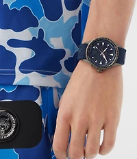 Philipp Plein Men's Lineman Analog Silicone Strap 45mm Watch