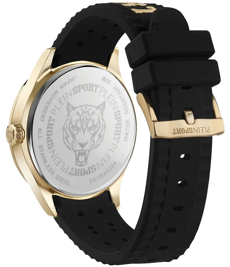 Philipp Plein Men's Lineman Analog Silicone Strap 45mm Watch