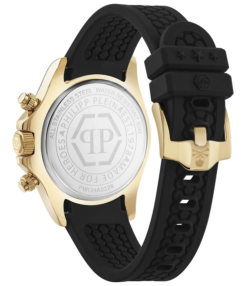 Philipp Plein Men's Nobile Chronograph Silicone Strap Watch