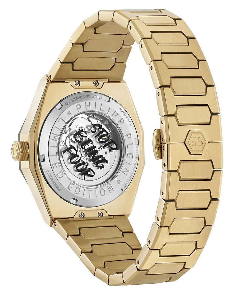 Philipp Plein Men's Plein Deluxe Automatic Stainless Steel Bracelet Watch