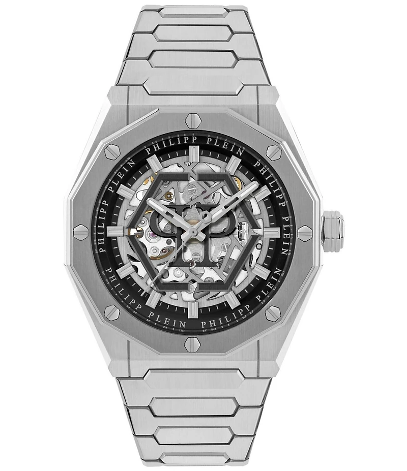 Philipp Plein Men's Plein Deluxe Automatic Stainless Steel Bracelet Watch