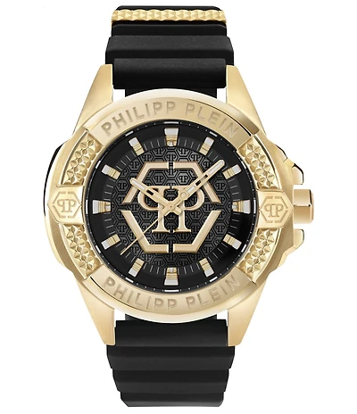Philipp Plein Men's Plein Majesty Analog Silicone Strap Watch