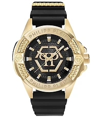 Philipp Plein Men's Plein Majesty Analog Silicone Strap Watch