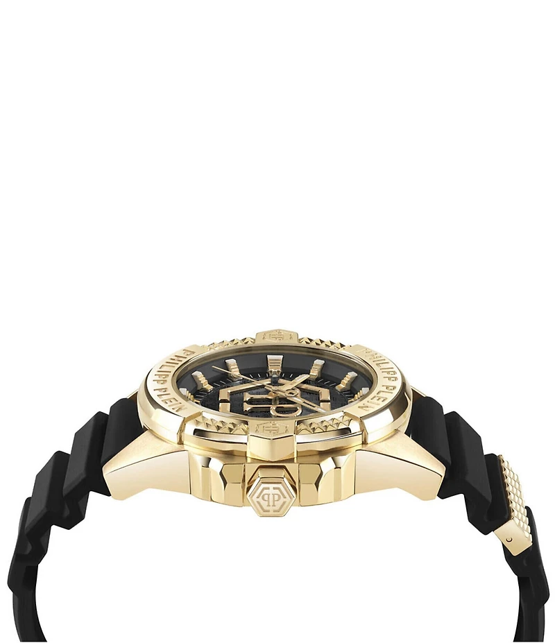 Philipp Plein Men's Plein Majesty Analog Silicone Strap Watch