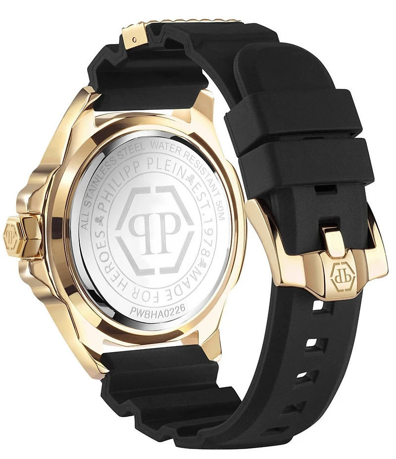 Philipp Plein Men's Plein Majesty Analog Silicone Strap Watch