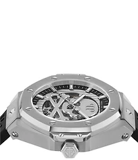 Philipp Plein Men's Plein Skeleton Royal Automatic Silicone Strap Watch