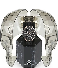 Philipp Plein Men's Plein Skeleton Royal Automatic Silicone Strap Watch