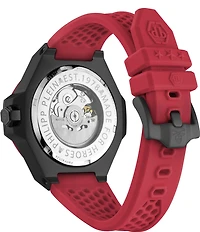 Philipp Plein Men's Plein Skeleton Royal Automatic Silicone Strap Watch