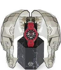 Philipp Plein Men's Plein Skeleton Royal Automatic Silicone Strap Watch