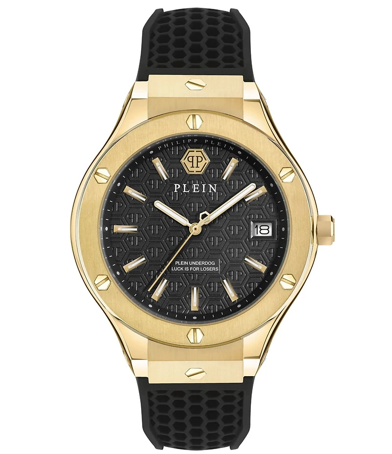 Philipp Plein Men's Plein Underdog Mechanical Automatic Silicone Strap Watch