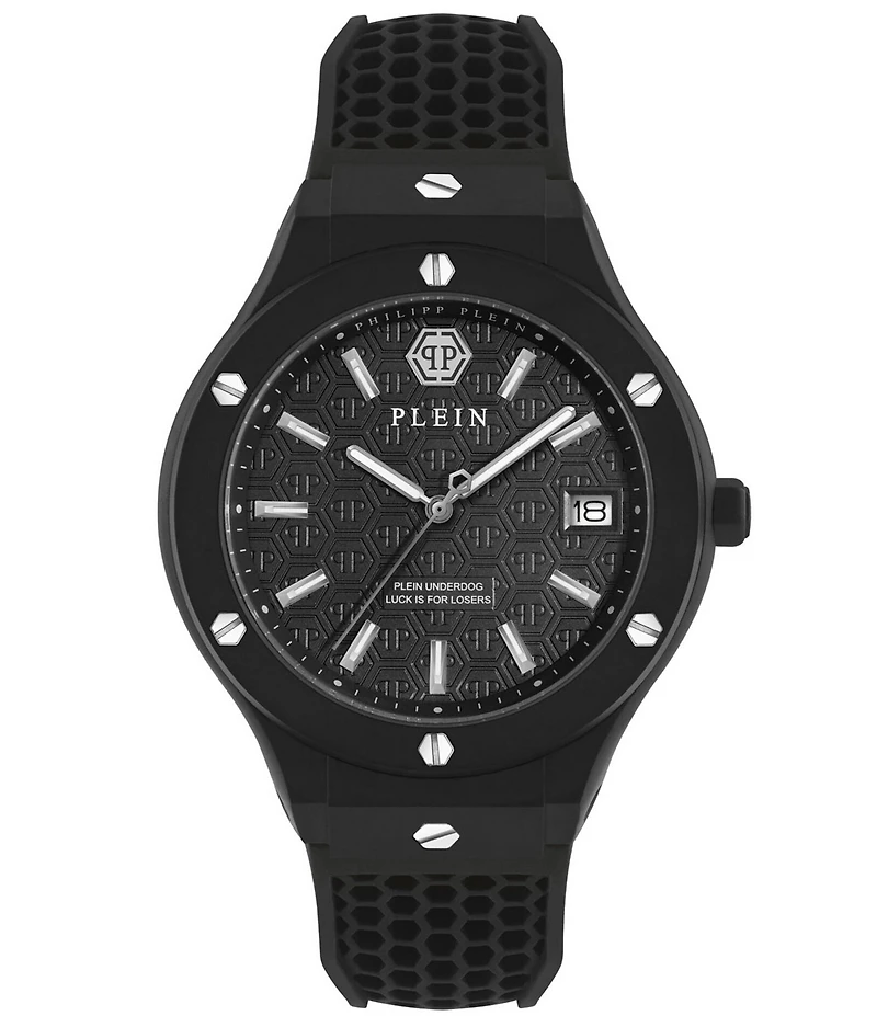 Philipp Plein Men's Plein Underdog Mechanical Automatic Silicone Strap Watch