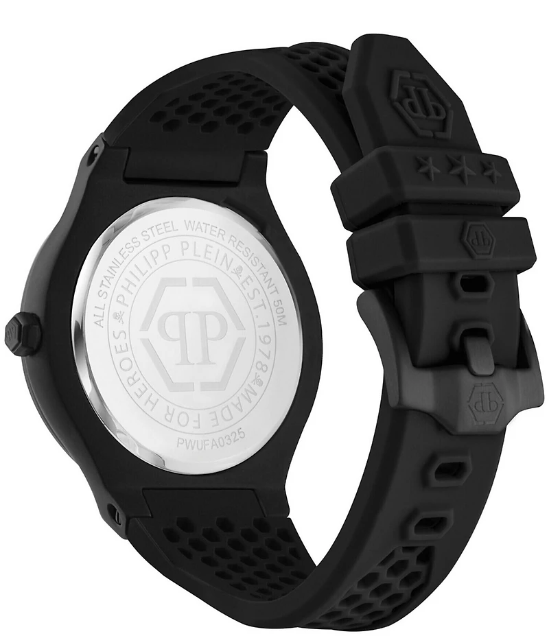 Philipp Plein Men's Plein Underdog Mechanical Automatic Silicone Strap Watch