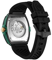 Philipp Plein Men's The Keleton 2.0 Automatic Silicone Strap Watch
