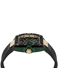 Philipp Plein Men's The Keleton 2.0 Automatic Silicone Strap Watch