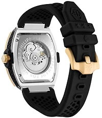 Philipp Plein Men's The Keleton 2.0 Automatic Silicone Strap Watch
