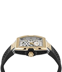 Philipp Plein Men's The Keleton 2.0 Automatic Silicone Strap Watch