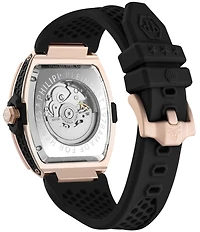 Philipp Plein Men's The Keleton 2.0 Automatic Silicone Strap Watch