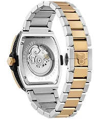 Philipp Plein Men's The Keleton 2.0 Automatic Two Tone Stainless Steel Bracelet Watch