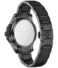 Philipp Plein Men's The Kull Analog Black Tone Stainless Steel Bracelet Watch