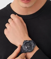 Philipp Plein Men's The Kull Analog Black Tone Stainless Steel Bracelet Watch