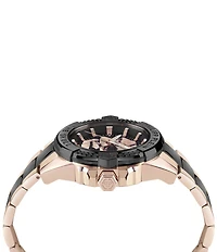 Philipp Plein Men's The Kull Analog Two Tone Stainless Steel Bracelet Watch