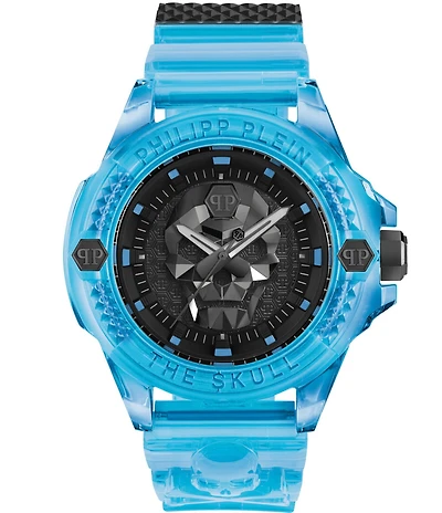 Philipp Plein Men's The Kull Scuba Duba Edition Analog Silicone Strap Watch
