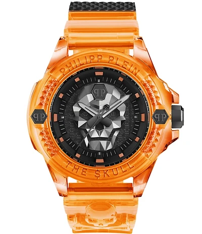 Philipp Plein Men's The Kull Scuba Duba Edition Analog Silicone Strap Watch