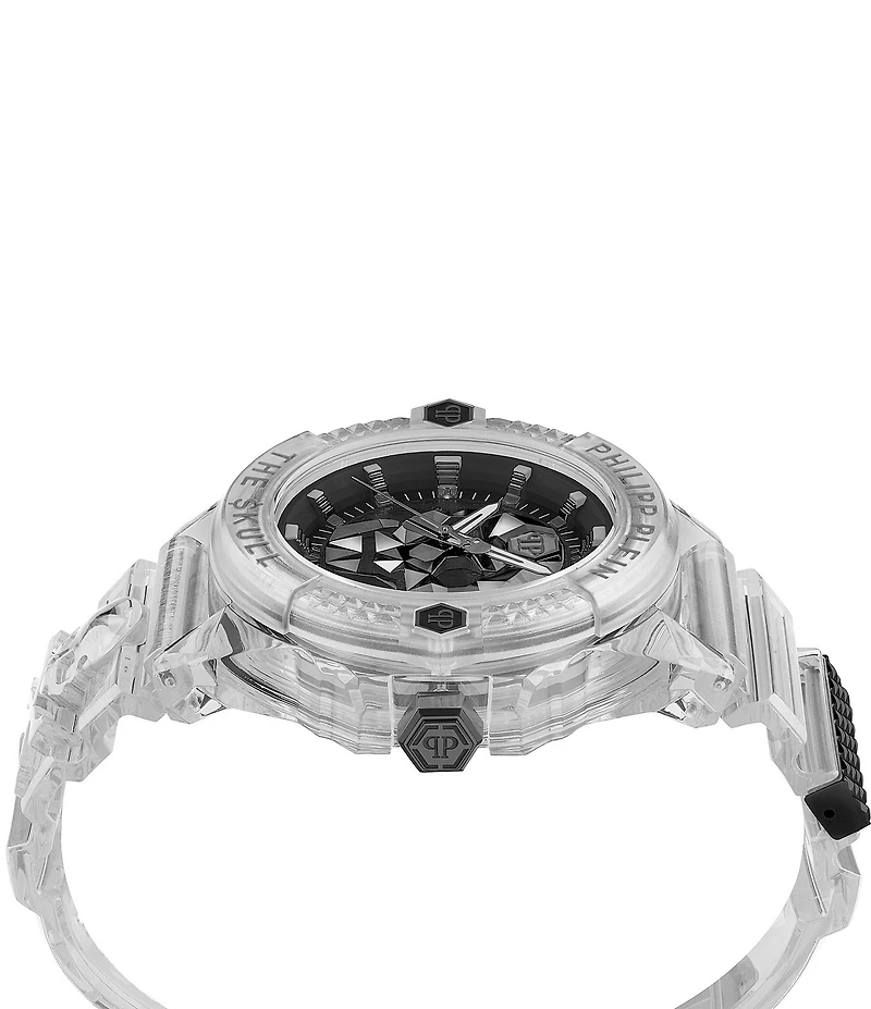 Philipp Plein Men's The Kull Synthetic Quartz Analog Grey Silicone Strap Watch